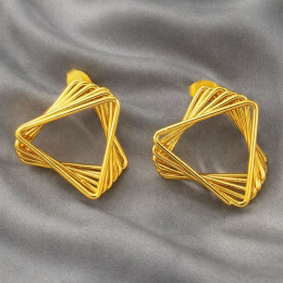 Серьги медицинская сталь напыление золотом 1J12413CJJ Серьги медицинская сталь напыление золотом 1J12413CJJ