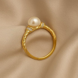 Кольцо медь напыление золотом 1J12245CJJ Кольцо медь напыление золотом 1J12245CJJ