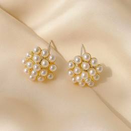 Серьги ювелирный сплав жемчуг 1J12309CJJ Серьги ювелирный сплав жемчуг 1J12309CJJ