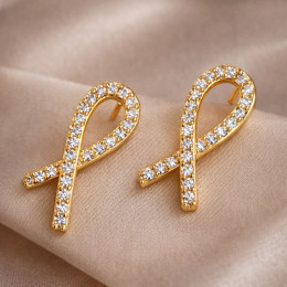 Серьги-гвоздики ювелирный сплав 1J12311CJJ Серьги-гвоздики ювелирный сплав 1J12311CJJ