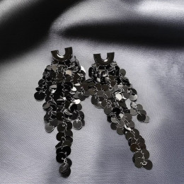 Серьги ювелирный сплав с серебряным гвоздиком J10388CJJ Серьги ювелирный сплав с серебряным гвоздиком J10388CJJ