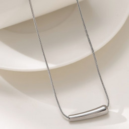 Минималистичная цепочка с цилиндрической подвеской-бегунком 1J12492CJJ Минималистичная цепочка с цилиндрической подвеской-бегунком 1J12492CJJ