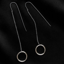 Серьги висячие ювелирный сплав 1J12100CJJ Серьги висячие ювелирный сплав 1J12100CJJ