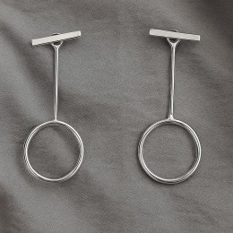 Серьги висячие ювелирный сплав 1J12102CJJ Серьги висячие ювелирный сплав 1J12102CJJ