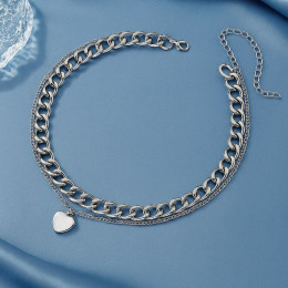 Цепочка медицинская сталь кулон сердце 1J12270CJJ Цепочка медицинская сталь кулон сердце 1J12270CJJ