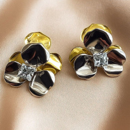 Серьги медный сплав цветок 1J12273CJJ Серьги медный сплав цветок 1J12273CJJ