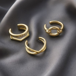 Кафф медь с напылением золотом J11004CJJ Кафф медь с напылением золотом J11004CJJ