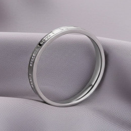 Кольцо стальное обручальное "I feel you even when I close my eyes" J10179CJJ Кольцо стальное обручальное "I feel you even when I close my eyes" J10179CJJ