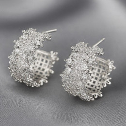 Серьги конго ювелирный сплав 1J12127CJJ Серьги конго ювелирный сплав 1J12127CJJ