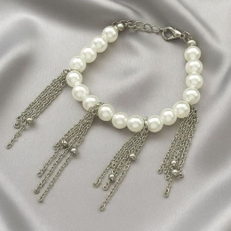 Браслет ювелирный сплав жемчуг 1J12209CJJ Браслет ювелирный сплав жемчуг 1J12209CJJ