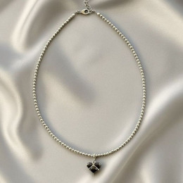 Колье бисер кулон сердце 1J12210CJJ Колье бисер кулон сердце 1J12210CJJ