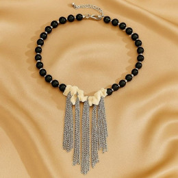 Колье ювелирный сплав жемчуг 1J12220CJJ Колье ювелирный сплав жемчуг 1J12220CJJ