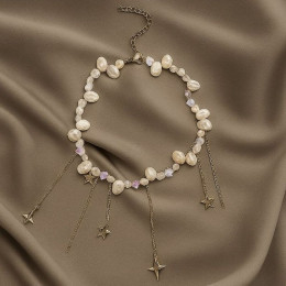 Колье ювелирный сплав жемчуг 1J12225CJJ Колье ювелирный сплав жемчуг 1J12225CJJ