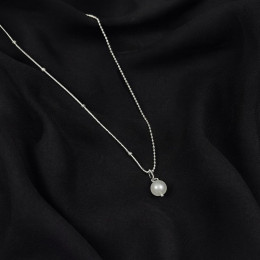 Минималистичная Цепочка с жемчужной подвеской 1J12397CJJ Минималистичная Цепочка с жемчужной подвеской 1J12397CJJ