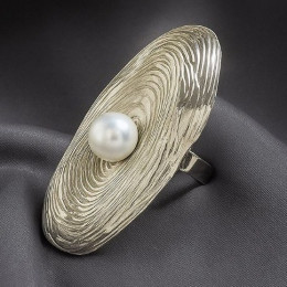 Кольцо ювелирный сплав жемчуг 1J12199CJJ Кольцо ювелирный сплав жемчуг 1J12199CJJ