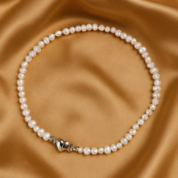 Жемчужный чокер с магнитным замком в форме сердца 1J12399CJJ Жемчужный чокер с магнитным замком в форме сердца 1J12399CJJ