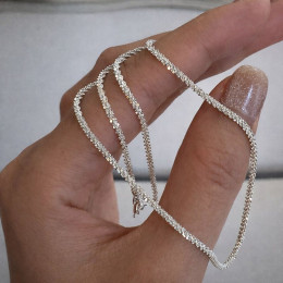 Тонкая посеребренная Цепочка из мелких шариков 1J12401CJJ Тонкая посеребренная Цепочка из мелких шариков 1J12401CJJ