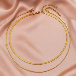 Цепочка титановая сталь напыление золотом 1J12236CJJ Цепочка титановая сталь напыление золотом 1J12236CJJ